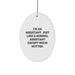 Funny Assistant Oval Ornament Gifts from Friends for Christmas, White Oval Shaped Desk Assistant Decor, Hot Assistant Quote Christmas Unique Gifts - Image 1