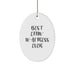 Funny Waitress Gifts, Oval Ornament for Christmas Unique Gifts from Men to Friends, 'Best Effin' Waitress Ever' Quote Decor - Image 1