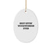 Funny Woodworker Gifts from Friends to Family - Oval Ornament Christmas Unique Presents for Men Women - Image 1