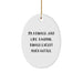 Funny Banker Gifts from Friends to Coworkers - Oval Ornament with Quote 'I'm A Banker. Just Like A Normal Banker Except Much Hotter.' for Christmas - Image 1