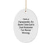 Funny Rescue Worker Gifts for Him, Oval Ornament, Christmas Unique Gifts from Friends, Men, Coworkers - Image 1