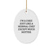 Funny Chef Oval Ornament Gifts from Friends for Hot Chef, Christmas Unique Gifts - Image 1