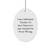 Funny Substitute Teacher Oval Ornament Gifts from Men - Never Wrong - Unique Christmas Decorations for Substitute Teacher Friends - Image 1