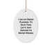 Funny Urban Planner Christmas Unique Gifts from Friends, Unique Oval Ornament Designs, I Am An Urban Planner Christmas Decorations for Urban Planner - Image 1