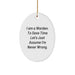 Funny Warden Oval Ornament Gifts for Men Friends Coworkers Family from I Am A Warden To Save Time Lets Just Assume Im Never Wrong - Image 1