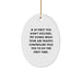 Funny Air Traffic Controller Oval Ornament Gifts from Men to Air Traffic Controller Friends at Christmas Unique Gifts - Image 1