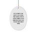 Funny Ambulance Driver Gifts Oval Ornament from Men to Ambulance Driver, Ambulance Driver Christmas Unique Gifts for Ambulance Driver - Image 1