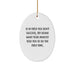 Funny Analyst Gifts from Friends - Inspirational Oval Ornament for Christmas Unique Gifts for Analyst, Men, Women, Coworkers, Family, Friends - Image 1