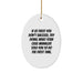 Funny Case Manager Gifts, Oval Ornament, Inspirational Quote, Gifts from Family, Christmas Unique Gifts for Case Manager, Oval Shaped MDF with Gold Cord - Image 1