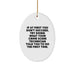 Funny Crime Scene Technician Gifts for Men Christmas Unique Oval Ornament from Friends - Image 1
