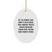 Funny Dealer Gifts from Men to Friends, Oval Ornament Christmas Unique Gifts Ideas for Dealer - Image 1