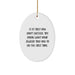 Funny Oval Ornament Gift from Jeweler to Jeweler Friends - Oval Jeweler Gift for Christmas Unique Gifts - Image 1