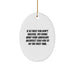 Funny Quotes Landscape Architect Gifts from Friends for Men Unique Oval Ornament Christmas Decorations - Image 1