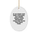 Funny Mechanic Gifts from Friends and Family, Oval Ornament for Mechanic Men, Christmas Unique Gifts - Image 1
