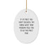 Funny Musician Oval Ornament Gifts from Friends for Christmas Unique Presents - Image 1