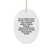 Funny Nurse Practitioner Gifts for Christmas - Oval Ornament with Inspirational Quote 'Do What Your NP Told You' - Unique Nurse Practitioner Nurse Christmas Unique Gifts from Friends - Image 1