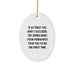 Funny Quotes Podiatrist Gifts from Friends for Christmas Oval Ornament with Podiatrist Humor - Image 1