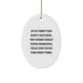Funny Principal Gifts for Men Oval Ornament - 'If At First You Don't Succeed' - Christmas Unique Gifts from Friends - Perfect for Principal's Office - Image 1