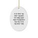 Funny Gift for Psychiatrist, Oval Ornament Psychiatrist Christmas Unique Gifts, Gifts from Friends for Psychiatrist - Image 1