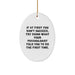 Funny Psychologist Oval Ornament Gifts for Men Friends Family - Oval Ornament from Gifts from Friends and Family - Psychologist Inspiration Christmas Unique Gifts - Image 1