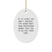 Funny Registered Nurse Gifts, Oval Ornament Quote Decor, Gifts from Men to Friends, Christmas Unique Gifts for Registered Nurses - Image 1