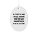 Funny Sales Manager Gifts from Family - Oval Ornament for Sales Manager Men, Women, Friends, Coworkers - 'If At First You Don't Succeed' Christmas Unique Gifts - Image 1