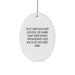 Funny School Psychologist Oval Ornament, Gifts from Men to Friends, Christmas Unique Gifts for School Psychologists, Oval Ornament with Quote - Image 1