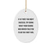 Funny School Bus Driver Oval Ornament, Gifts from Friends and Family to School Bus Driver, Christmas Unique Gifts for School Bus Driver - Image 1