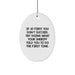 Funny Sheriff Christmas Oval Ornament Gifts from Friends, Family, and Coworkers for Him - Image 1