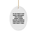 Funny Social Worker Gifts from Friends - Oval Ornament for Christmas Unique Present for Social Worker - Image 1