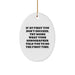 Funny Sonographer Gifts from Men to Women - Oval Ornament, Inspirational Quote, Christmas Unique Gifts - Image 1