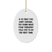 Funny Therapist Gifts from Family - Oval Ornament for Therapist, If At First You Don't Succeed Gifts, Christmas Unique Therapist Decorations - Image 1