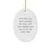 Funny Trainer Quotes Oval Ornament, Gifts from Friends and Family to Trainer, Christmas Unique Gifts - Image 1
