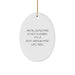 Funny Metal Detecting Gifts for Men, Unique Oval Ornament with Metal Detecting Is Not A Hobby, Gifts from Friends to Family - Image 1