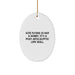 Funny Kite Flying Oval Ornament Gifts for Men from Friends - Image 1