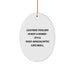 Funny Leather Tooling Gifts for Men - Gifts from Family, Oval Ornament with Inspirational Post-apocalyptic Life Skill Quote, Christmas Unique Presents - Image 1