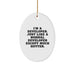 Developer Gifts from Friends - I'm A Developer. Just Like A Normal Developer Except Much Hotter. Oval Ornament for Christmas - Image 1