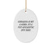 Genealogy Gifts from Men to Women, Oval Ornament for Christmas Unique Gifts, Genealogy Is Not A Hobby, Funny Quote Oval Decoration - Image 1