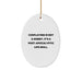Funny Cosplaying Gifts for Men, Oval Ornament from Gift Box, 'Cosplaying Is Not A Hobby Its A Post-apocalyptic Life Skill' Christmas Unique Gifts for Cosplayers - Image 1
