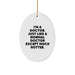 Funny Doctor Oval Ornament Gifts from Friends for Doctor at Christmas - Image 1