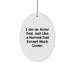 Actor Dad Oval Ornament, Funny Quote Gifts for Actor Friends and Family - Unique Christmas Decorations Made in USA - Image 1
