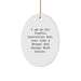 Funny Air Traffic Controller Gifts from Dad - Air Traffic Controller Christmas Unique Gifts - Oval Ornament for Air Traffic Controller Men - Image 1