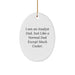 Funny Analyst Gifts for Men, Oval Ornament from Dad, Christmas Unique Presents for Him - Image 1