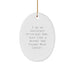 Funny Assistant Principal Dad Gifts - Oval Ornament for Him, Christmas Unique Gifts from Family, Friends - Image 1