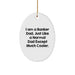 Funny Banker Dad Oval Ornament Gifts for Men from Family - Gifts Unique Christmas - Image 1