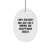 Funny Biologist Dad Gifts, Gifts for Biologist Men from Men, Oval Ornament, Christmas Unique Gifts - Image 1