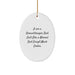 Unique groundskeeper Dad Gifts from Friends for Men - Oval Ornament Christmas Decoration - Image 1