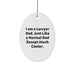 Funny Lawyer Gifts for Men - I Am A Lawyer Dad Oval Ornament Christmas Unique Gifts from Dad to Lawyer Son - Image 1