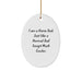 Funny Nurse Dad Oval Ornament Gifts from Men to Friends for Christmas Unique - Image 1