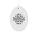 Funny Operations Manager Dad Oval Ornament Gifts for Operations Manager, Unique Christmas Unique Gifts from Dad to Operations Manager, Oval Shaped MDF Christmas Decorations - Image 1